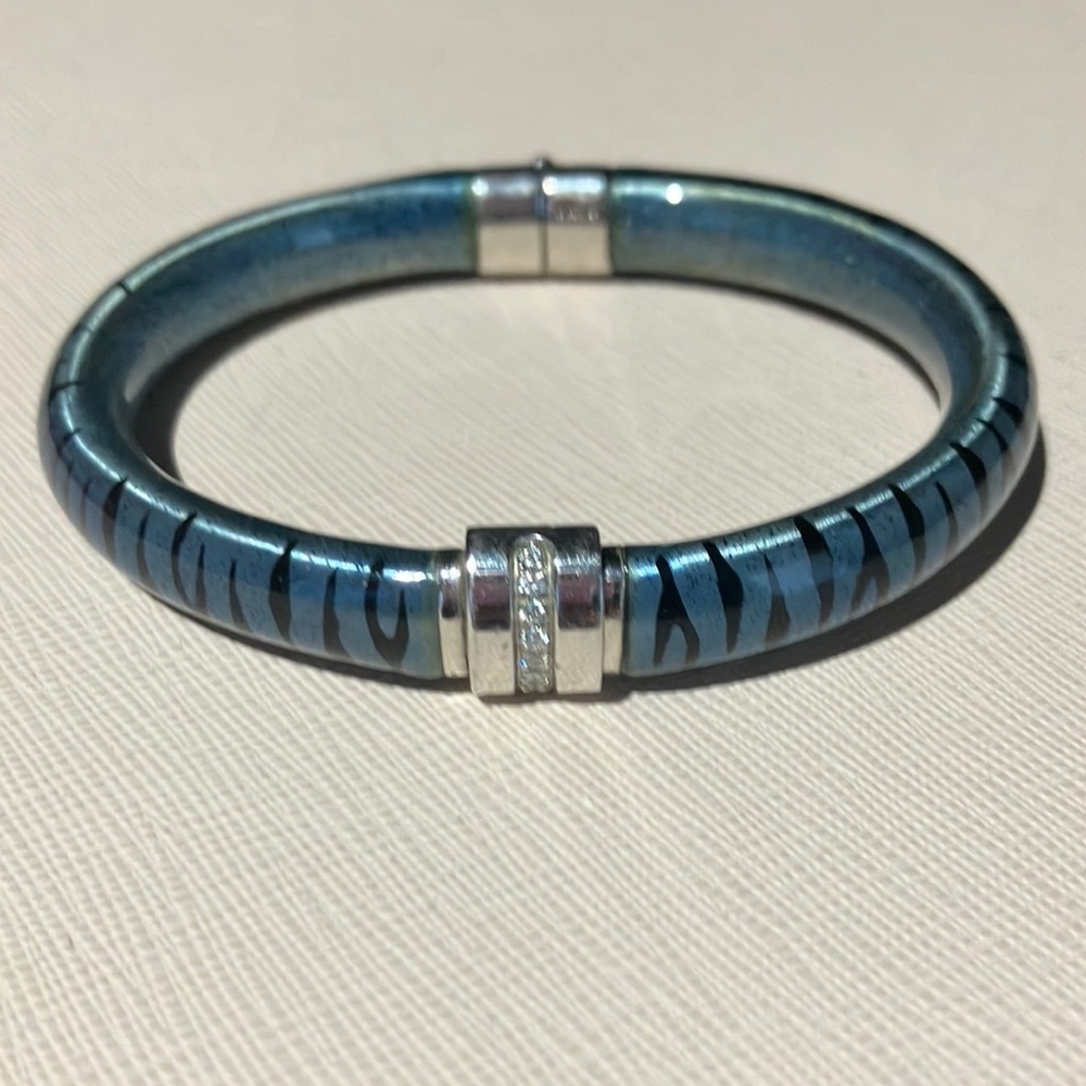 Soho enamel and diamond bracelet